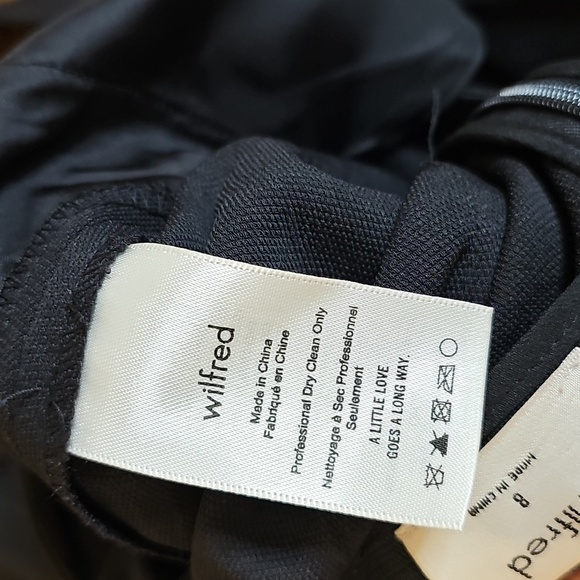 Wilfred Black Jumpsuit From Aritzia with Wide-Leg and Tie Back - Picture 10 of 10